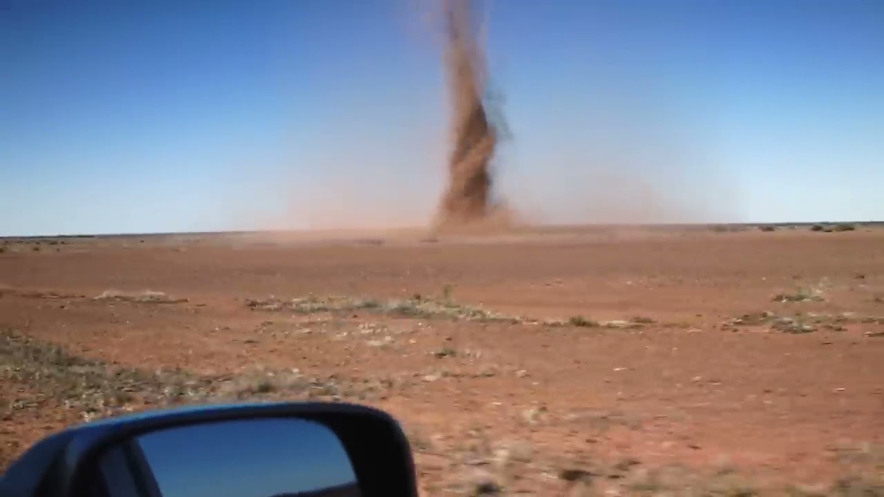 Guy takes selfie with sandstorm tornado meme (full video)