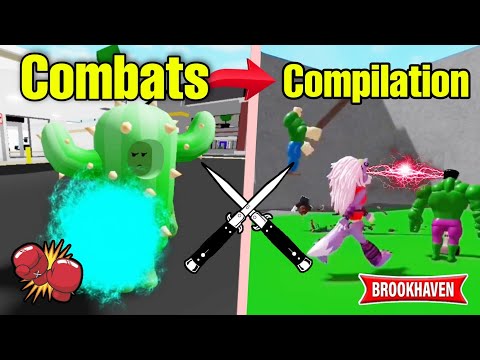 SUPER CACTUS ET LES MEILLEURS COMBATS ÉPIQUE ! (COMPILATION) ROBLOX- BROOKHAVEN RP