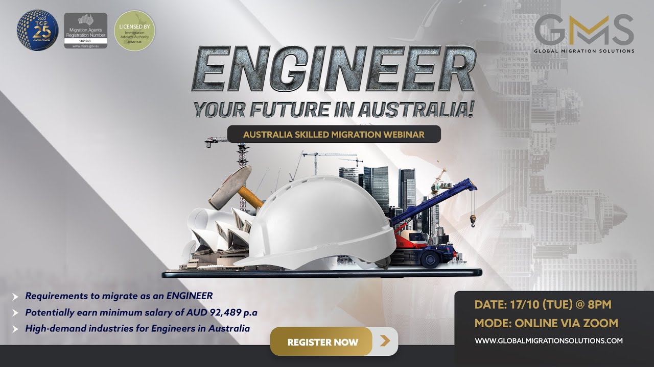 Australia Skill Migration Webinar - Engineer your future in Australia