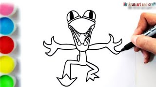 🎨 Easy Monster Drawing for Kids | Step by Step Tutorial 🖌️