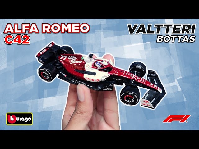Vídeo relacionado con MAISTO BBURAGO Auto F1 esc 1:43 Alfa Romeo 2023 Estuche BOTTAS