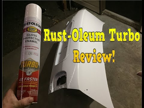 Rust-Oleum Turbo spray paint (REVIEW)