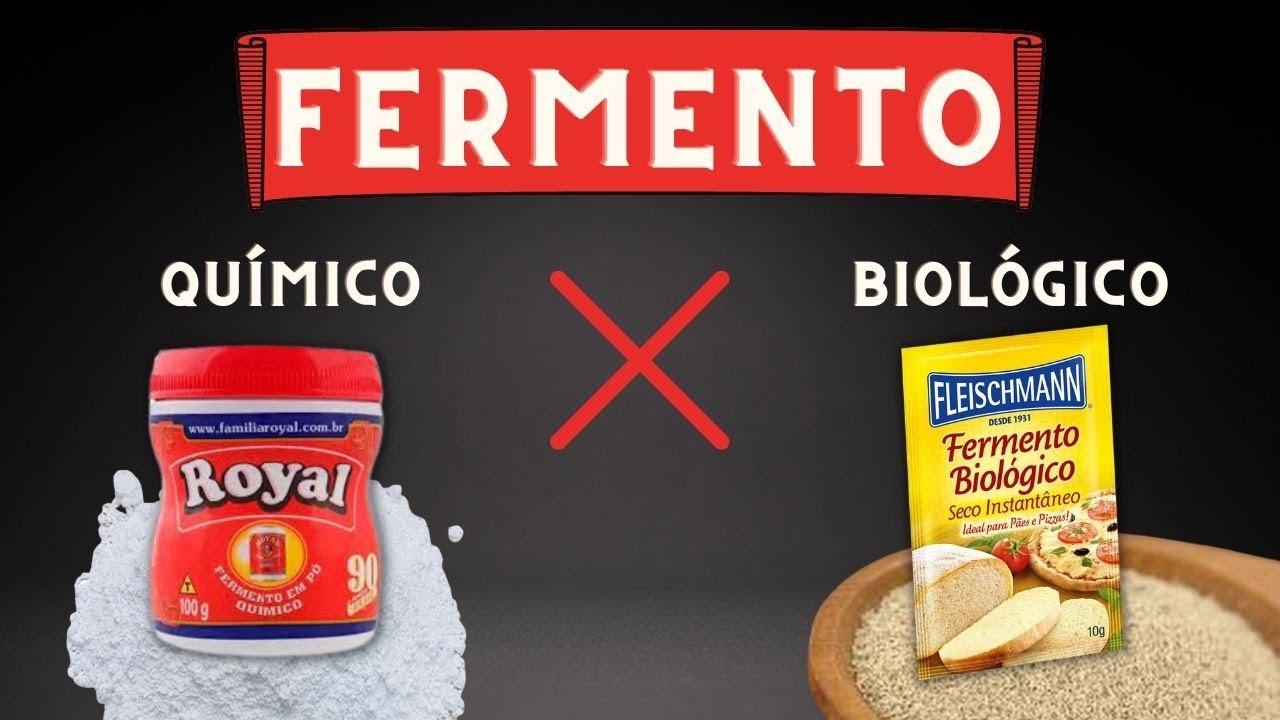 Qual a diferença entre Fermento químico (royal) e biológico (Natural)