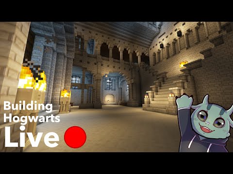 Minecraft Hogwarts Interior Live - I'm back!