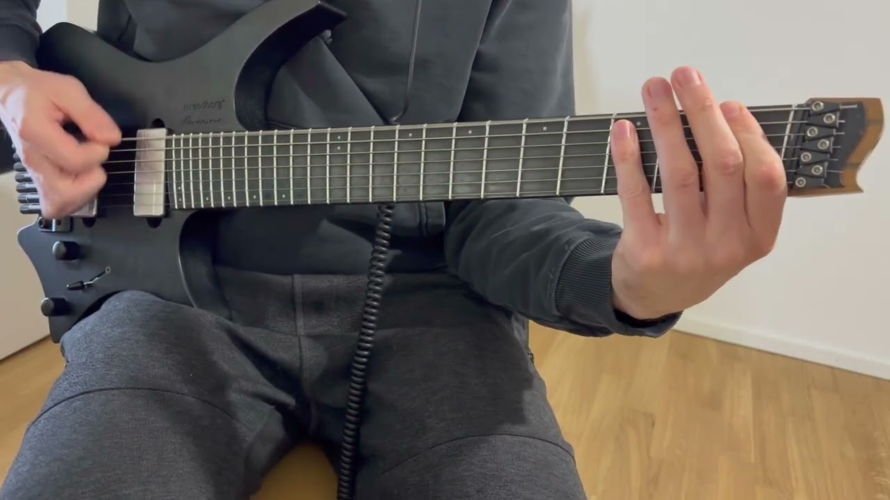 Roberto Barlocci playing a melancholic fingerstyle Halo theme nocturne on guitar