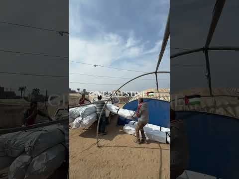 تستقبل جمعية عطاء فلسطين خيما جديدة لإيواء 15عائلة