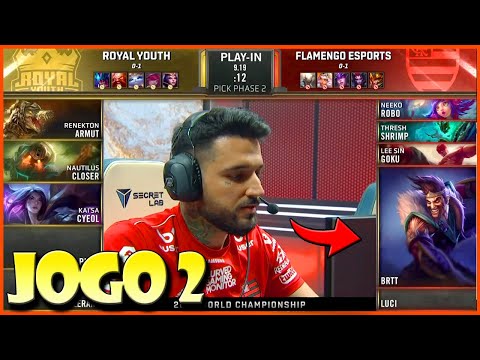 *BRTT PEGOU DRAVEN* JOGO 2 // FLAMENGO NO MUNDIAL DE LOL 2019 (FLA VS RYL)