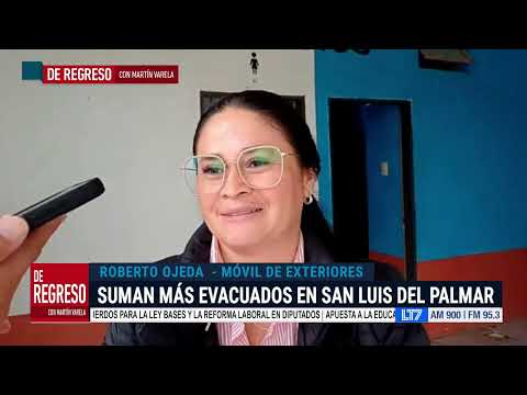 Lluvias y crecida del Riachuelo: Suman más evacuados en San Luis del Palmar
