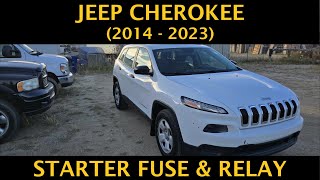 Jeep Cherokee - STARTER FUSE & RELAY LOCATION (2014 - 2023)