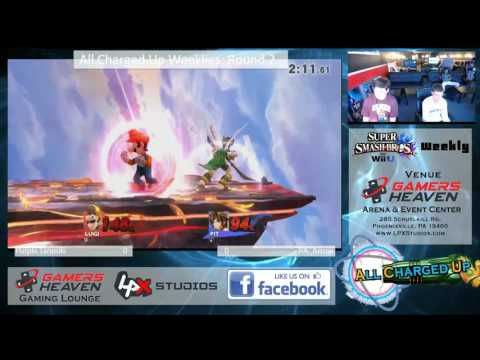 All Charged Up Smash 4 Weekly #20 - Purple Tanooki (Luigi) vs PA_Arrow (Link) Round 2