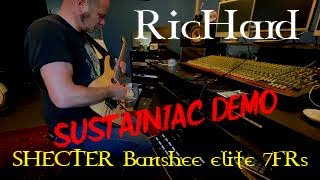 Video thumbnail for Schecter Banshee Elite 7 FRS Sustainiac Demo by RicHard DeadlyRose
