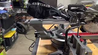 CRAFTSMAN 15amp,10”sliding compound Miter saw quick unboxing & walkaround #learning#nocuttingfingers