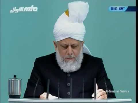 (Indonesian) God's love for the Holy Prophet(saw), Friday Sermon 28 January 2011