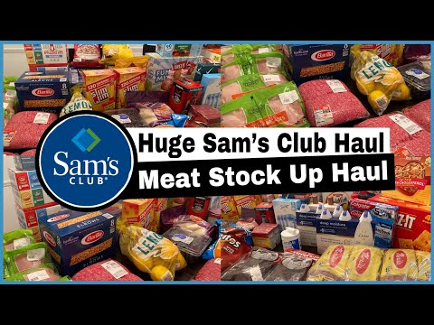 Sam's Club STOCK UP Haul | MEAT STOCK UP PREP HAUL |...