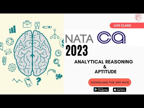 NATA 2023 Live Class ARCHITECTURE REASONING | Aptitude | Score 180+ #nata2023