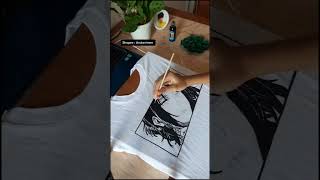 Ymir painting attack on titan on tshirt 🎨 #shorts
