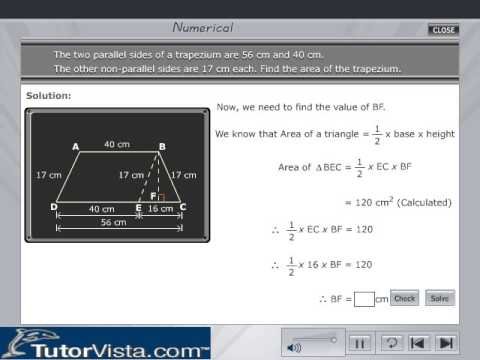 Find the Area of a Trapezium | Formula | Example