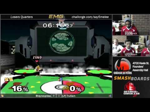 LP RaynEX vs LP Trulliam   Smash@York 5   Melee Losers Quarters