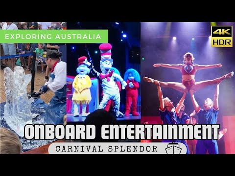 Thumbnail for Onboard Entertainment - Carnival Splendor Cruise | Theater Shows - Arcade Prizes - Ice Carving Demo