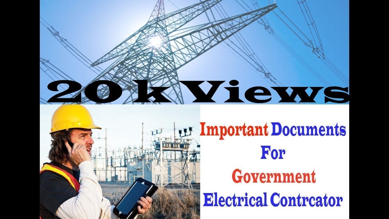 Electrical Contractor  licence process in india.
