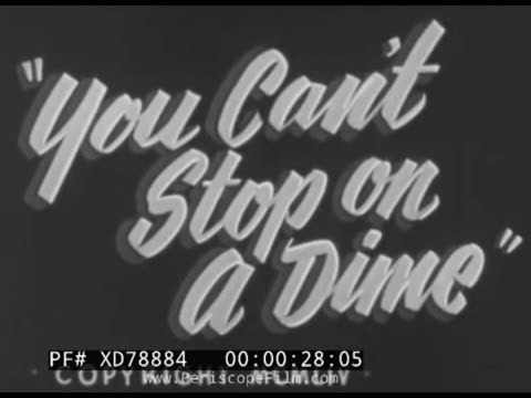 “YOU CAN’T STOP ON A DIME” 1954 DRIVER'S ED / TRAFFIC SAFETY FILM  CAR STOPPING DISTANCE  XD78884