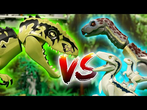 BLUE VS. GIGANOTOSAURUS - LEGO Jurassic World Dominion Stop Motion Animation