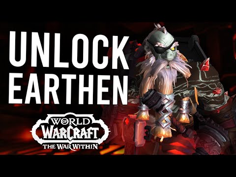 How To Unlock The EARTHEN Allied Race In The War Within Expansion!