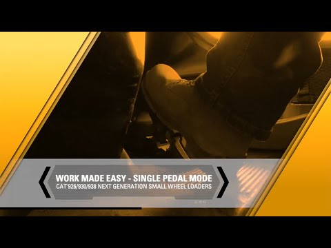 Single Pedal Mode | Cat® 926, 930, 938 Next Generation Small Wheel Loaders