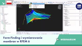 Form-Finding i wymiarowanie membran w RFEM 6