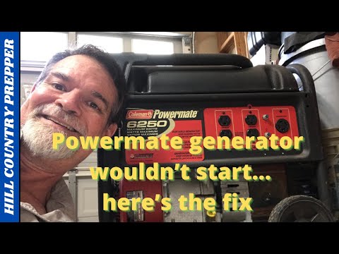 Generator wont start after sitting for a year
