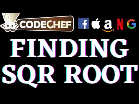 Finding Square Roots Codechef Beginners Problems Python