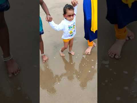 Lahi's beach day | At pondicherry marina | kids activities #shorts