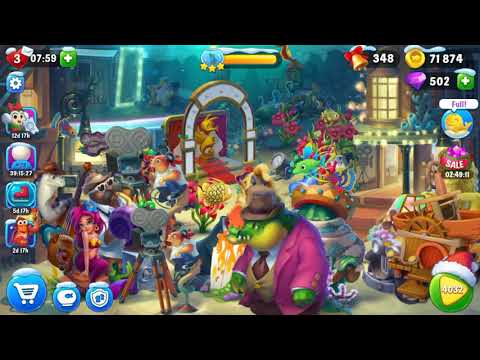 Fishdom 4032 level Aquarium USA Gameplay Story