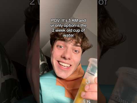 3 AM cup of water saves lives ❤️