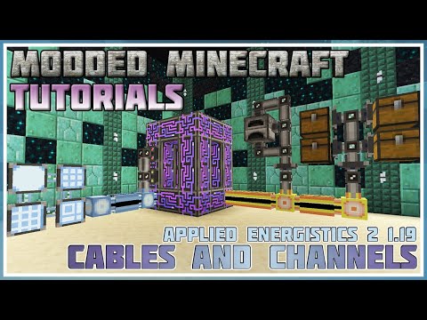 Applied Energistics 2:  Cables and Channels - Minecraft 1.16 - 1.19 - Modded Minecraft Tutorial