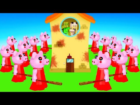 100 PIGGY vs. PEPPA BASE! ✿ Minecraft [Deutsch/HD]