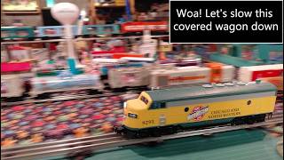How to rewire a Menards O gauge diesel engine for slower speeds. Changing motors to series wiring.