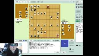【将棋俱楽部24】対四間飛車には振らないタイプの右四間にしています。。