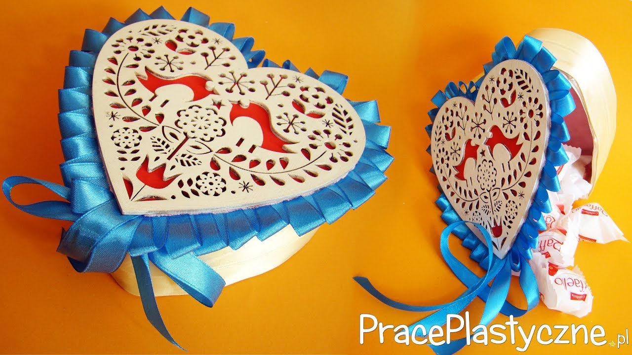 Jak zrobić pudełko na prezent w kształcie serca?