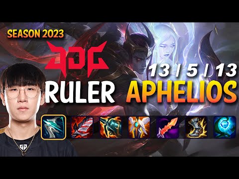 JDG Ruler APHELIOS vs VARUS ADC - Patch 13.12 KR Ranked