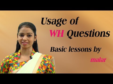 Learn the usage of wh questions # 12 - Learn English with Kaizen through Tamil Video