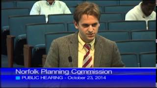 preview picture of video '10/23/14 Norfolk Planning Commission Public Hearing'