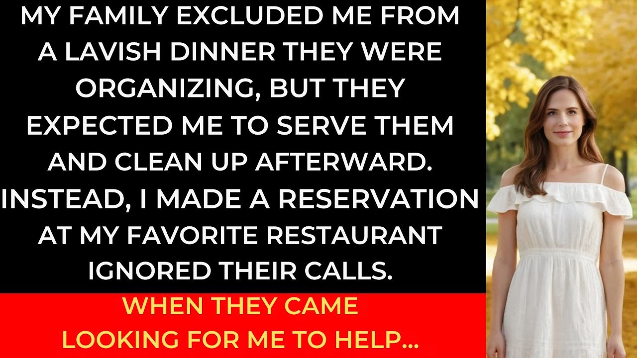 My Family Didn't Invite Me For Fancy Dinner, But Expected Me To Set Up, Then Leave Before It Started