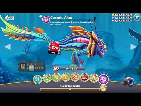 Hungry Shark World Android Gameplay - NEW COSMIC ALAN UNLOCKED