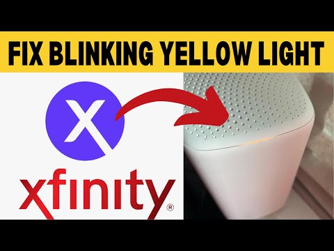 Xfinity Light Blinking Yellow