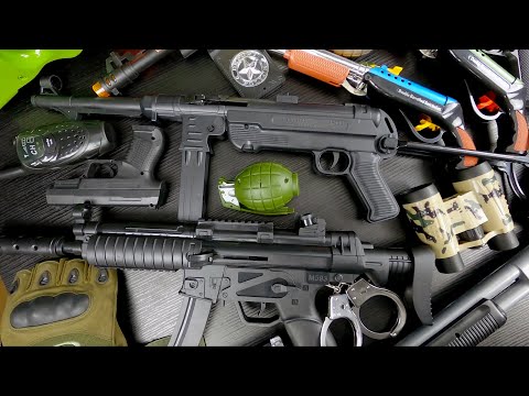 Toy Realistic Rifles !! Toy Gun Arsenal - Military Army Weapons & Equipment !! Bead Throwing Weapons