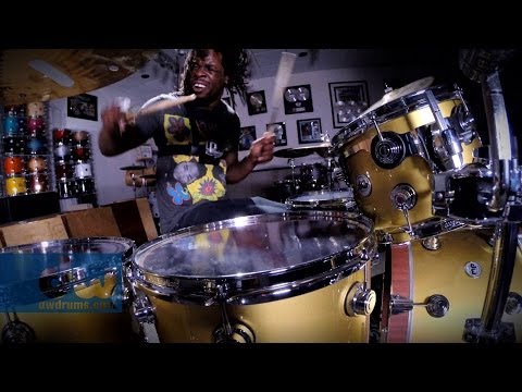 Thomas Pridgen plays DW Drums (100% GoPro)