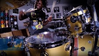 Thomas Pridgen plays DW Drums (100% GoPro)