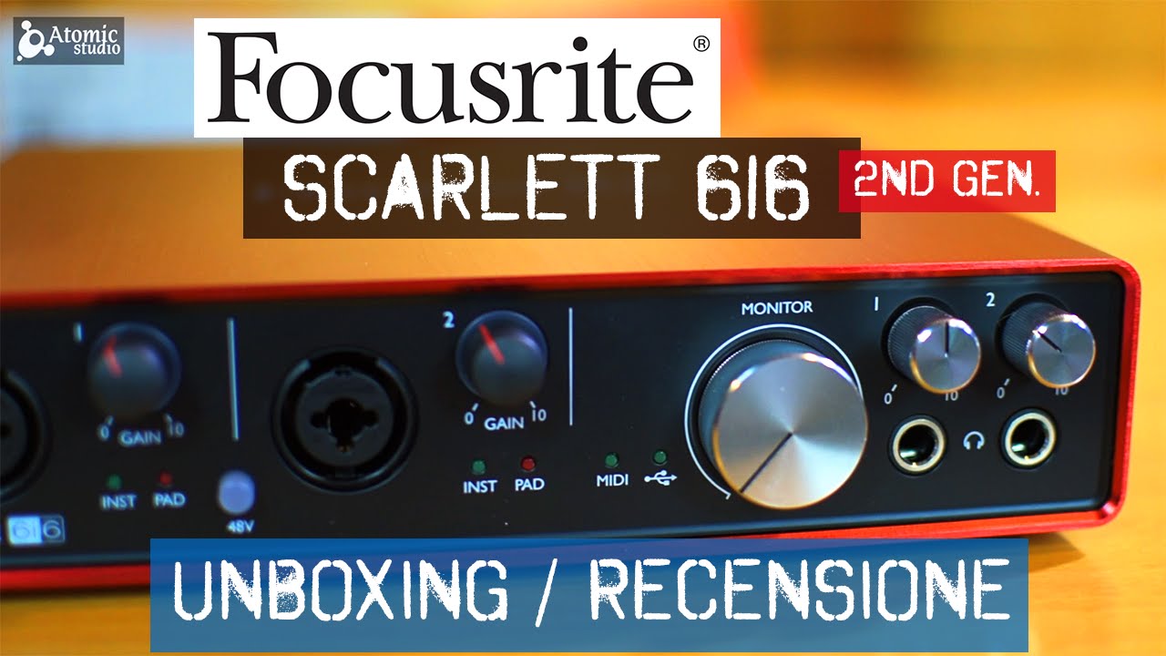 Аудио интерфейс Focusrite Scarlett 6I6 2nd Gen