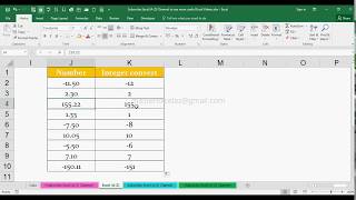 How to Rounds a number down to nearest whole number in MS Excel 2016